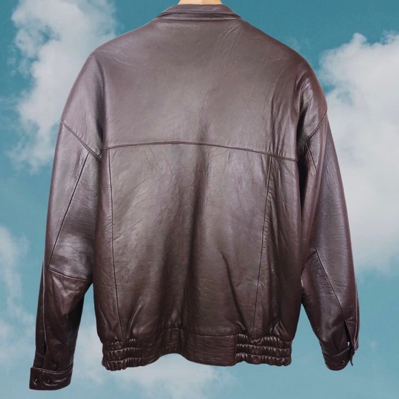 Christian Dior Vintage Leather Brown Bomber Jacket - Picture 2 of 10